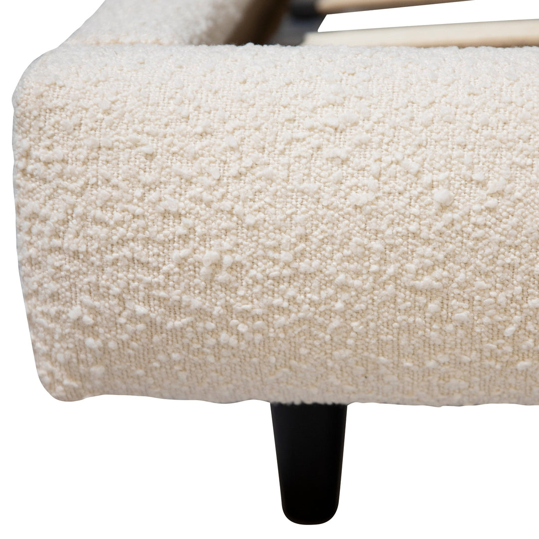 MARLEY CREAM BOUCLÉ UPHOLSTERED BED