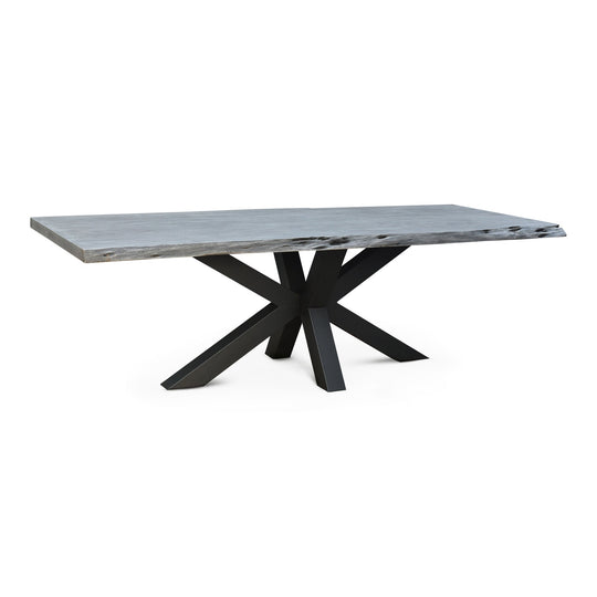 MAXIM GREY LIVE EDGE DINING TABLE