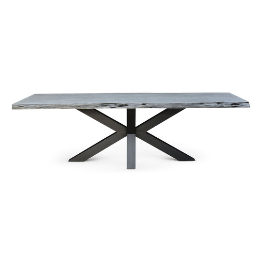 MAXIM GREY LIVE EDGE DINING TABLE