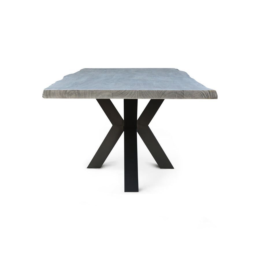 MAXIM GREY LIVE EDGE DINING TABLE