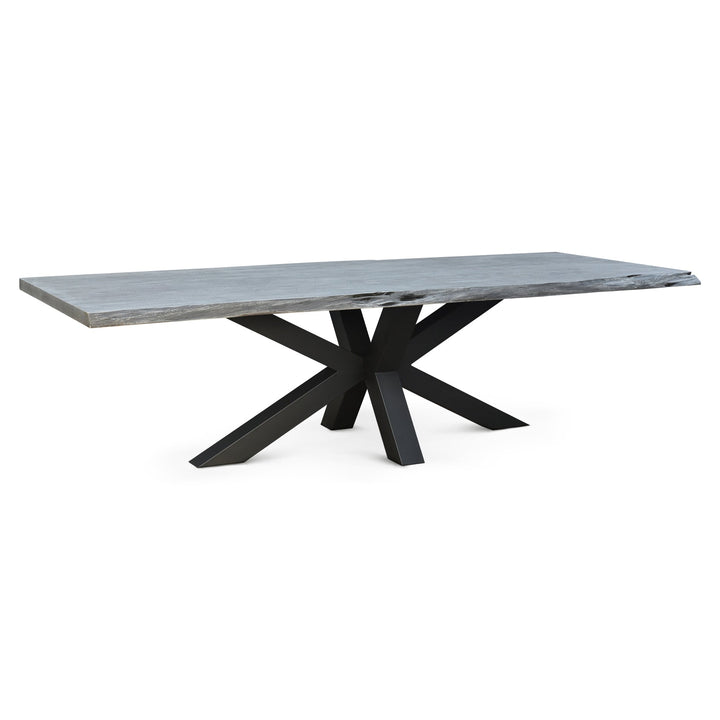 MAXIM GREY LIVE EDGE DINING TABLE