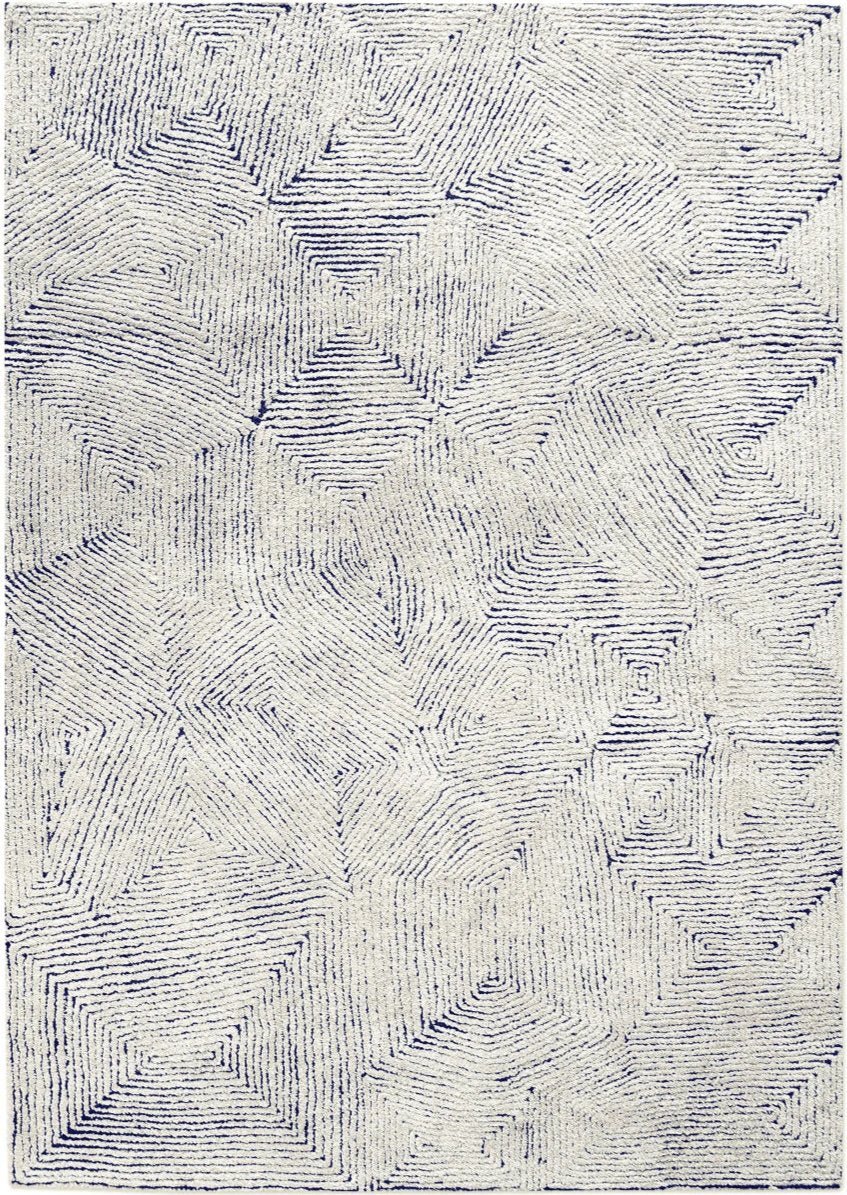 Denim Wool Rug MAZE RECYCLED DENIM + WOOL RUG – ShopDesignTap