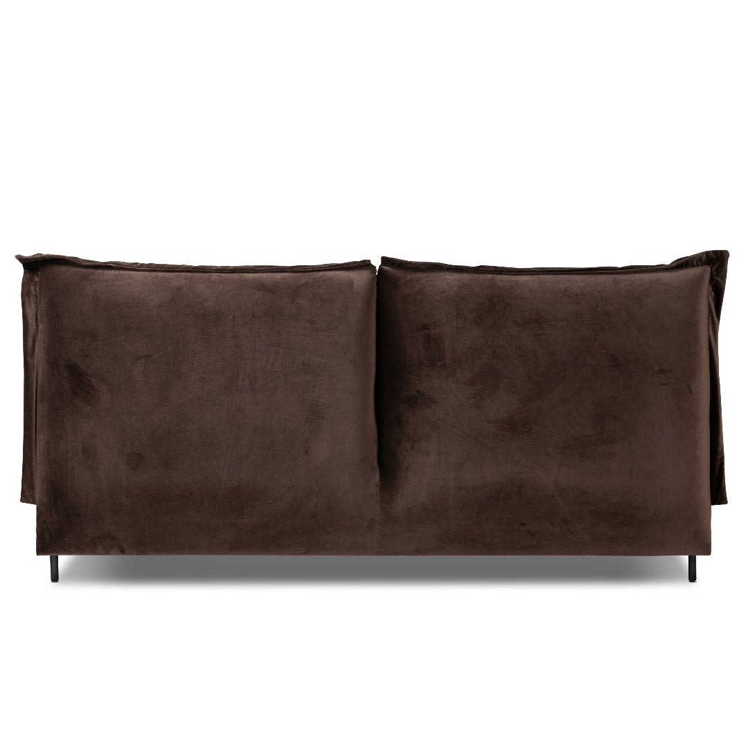 MEADOW COCOA VELVET UPHOLSTERED BED