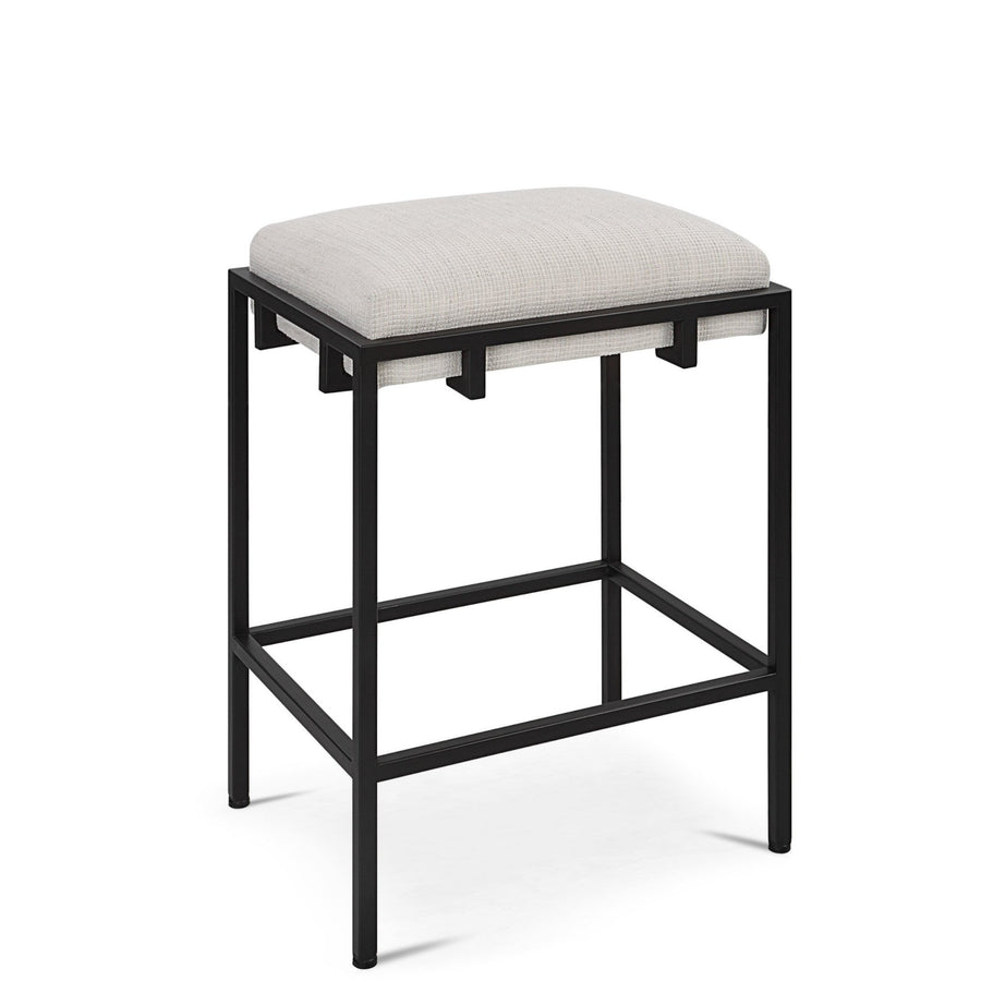 MECCA BLACK + WHITE COUNTER STOOL