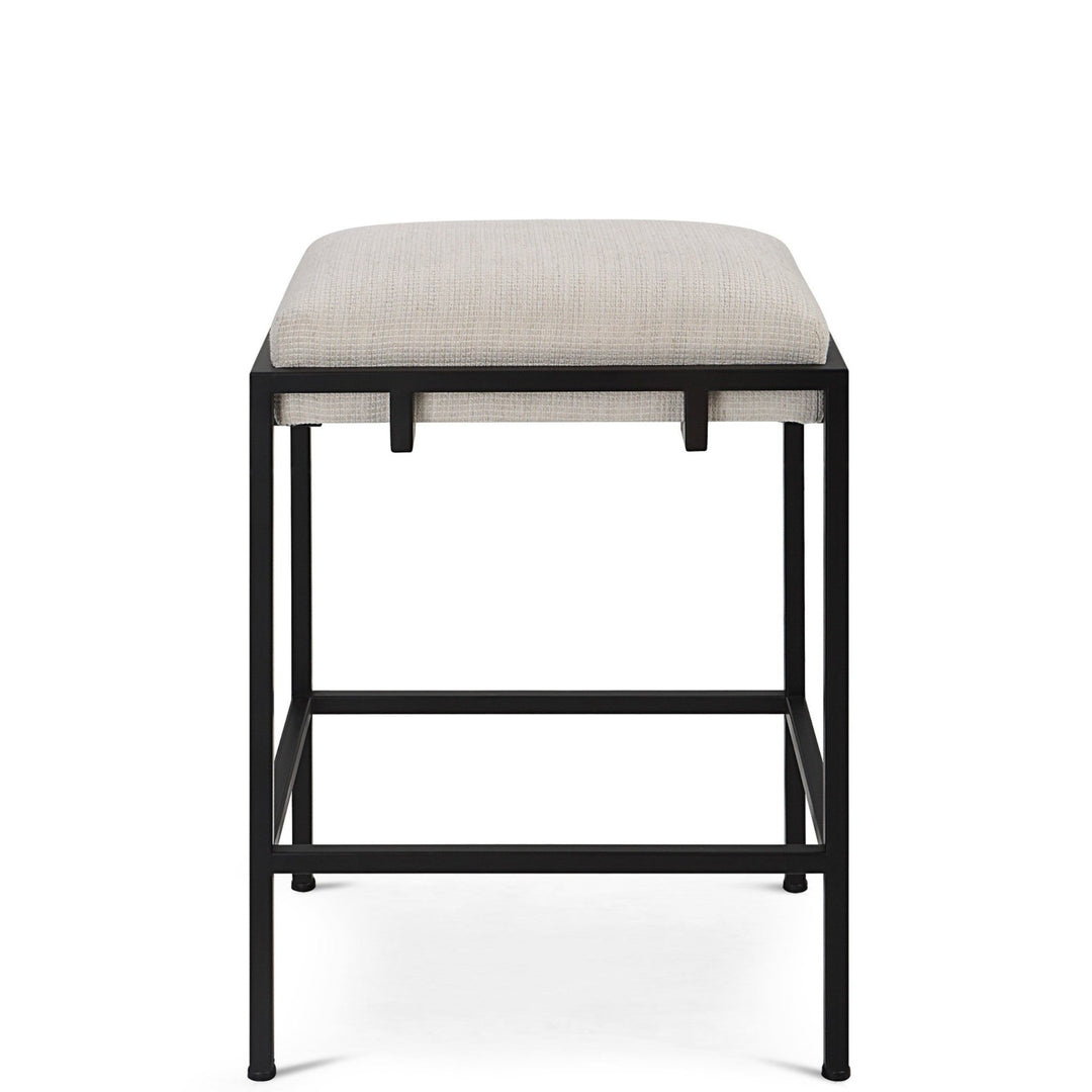 MECCA BLACK + WHITE COUNTER STOOL