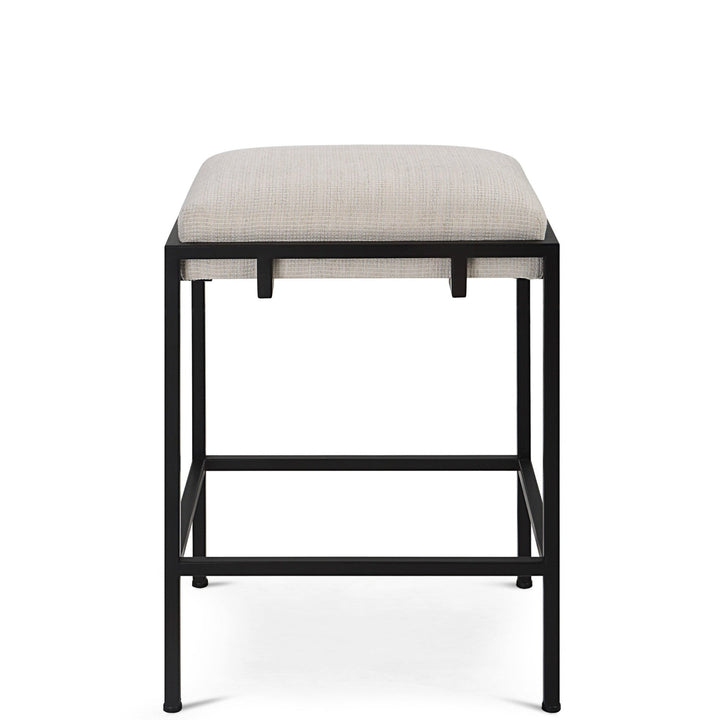 MECCA BLACK + WHITE COUNTER STOOL