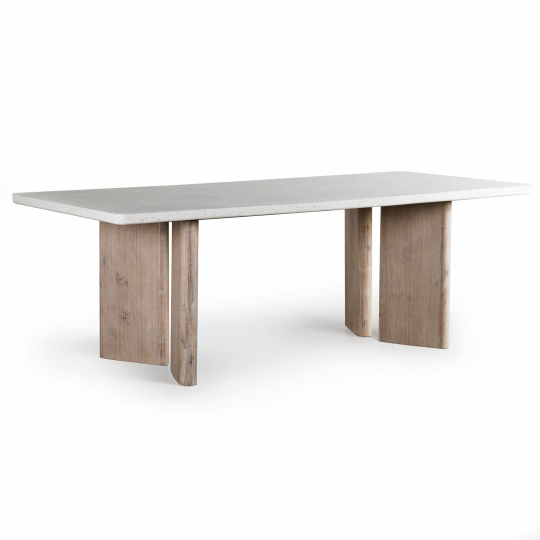 MEKA INDOOR - OUTDOOR TERRAZZO TOP DINING TABLE