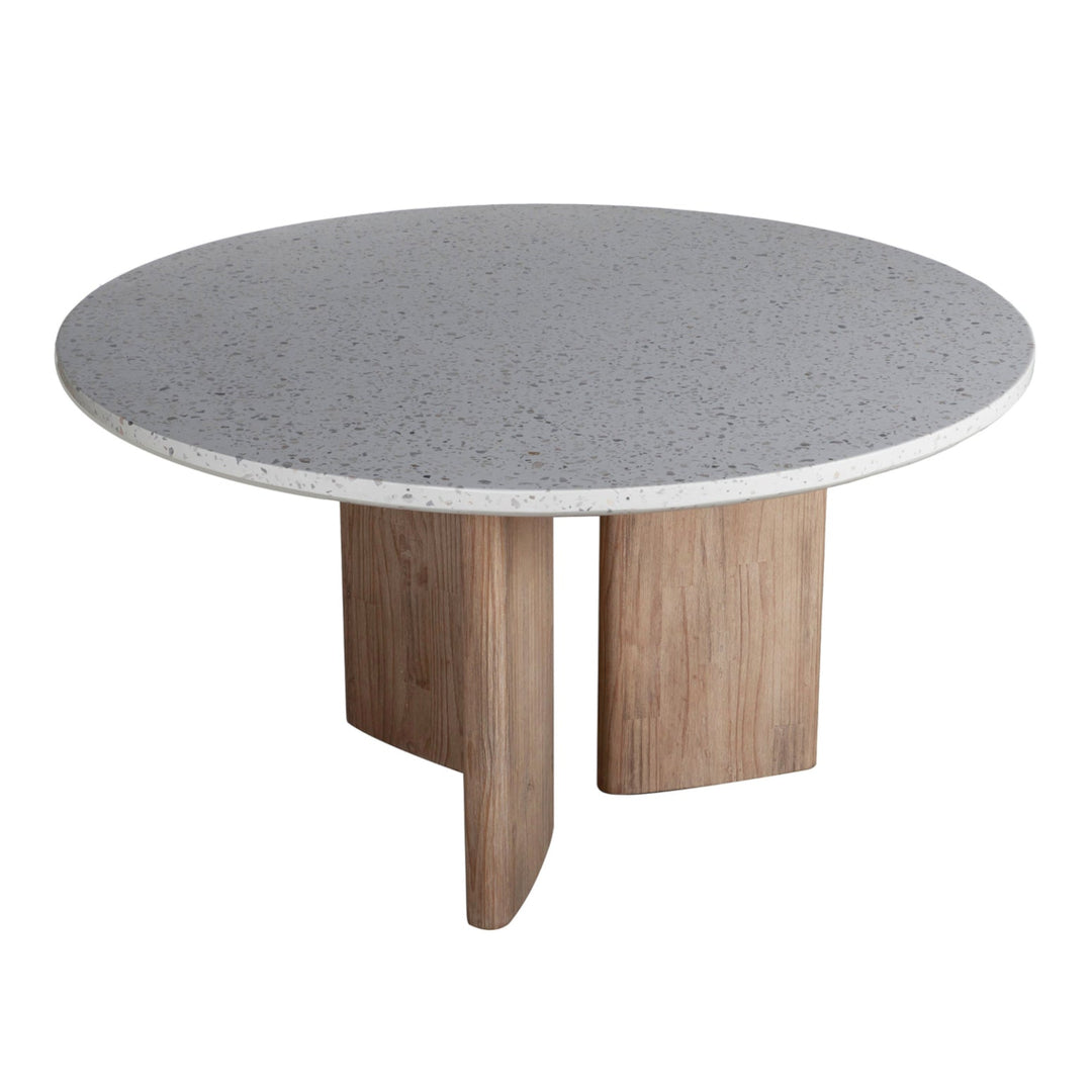 MEKA ROUND INDOOR - OUTDOOR TERRAZZO TOP DINING TABLE