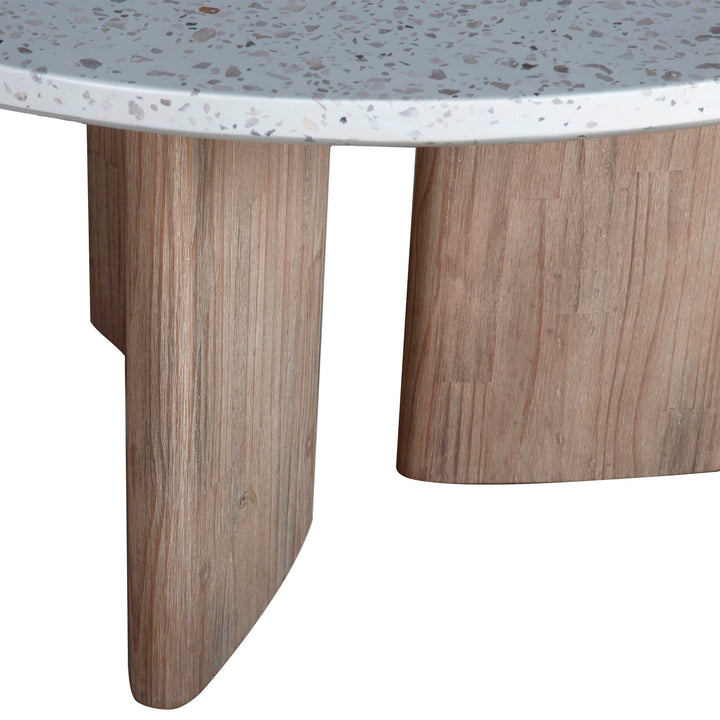 MEKA ROUND INDOOR - OUTDOOR TERRAZZO TOP DINING TABLE