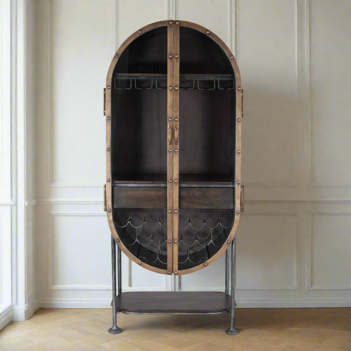 MELBOURNE INDUSTRIAL IRON BAR CABINET