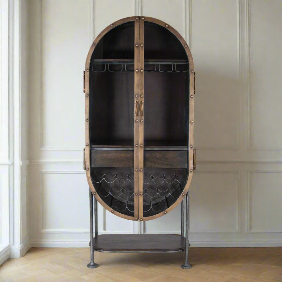 MELBOURNE INDUSTRIAL IRON BAR CABINET