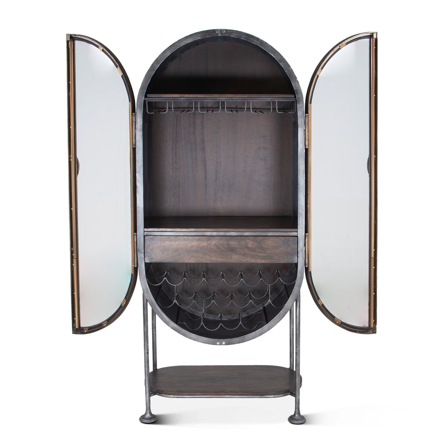 MELBOURNE INDUSTRIAL IRON BAR CABINET