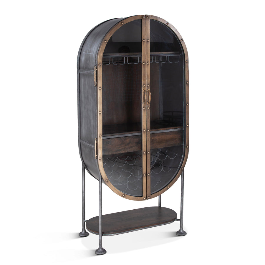 MELBOURNE INDUSTRIAL IRON BAR CABINET