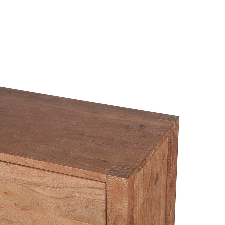 MESA BRUSHED ACACIA WOOD NIGHTSTAND