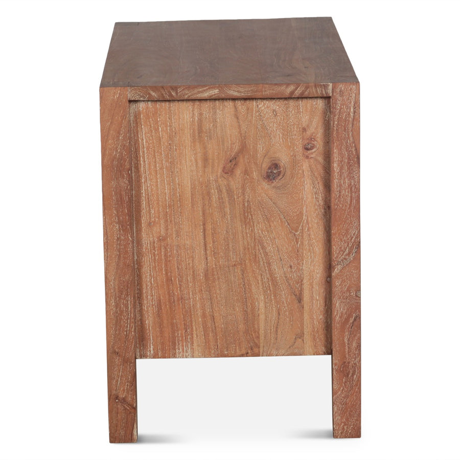 MESA BRUSHED ACACIA WOOD NIGHTSTAND