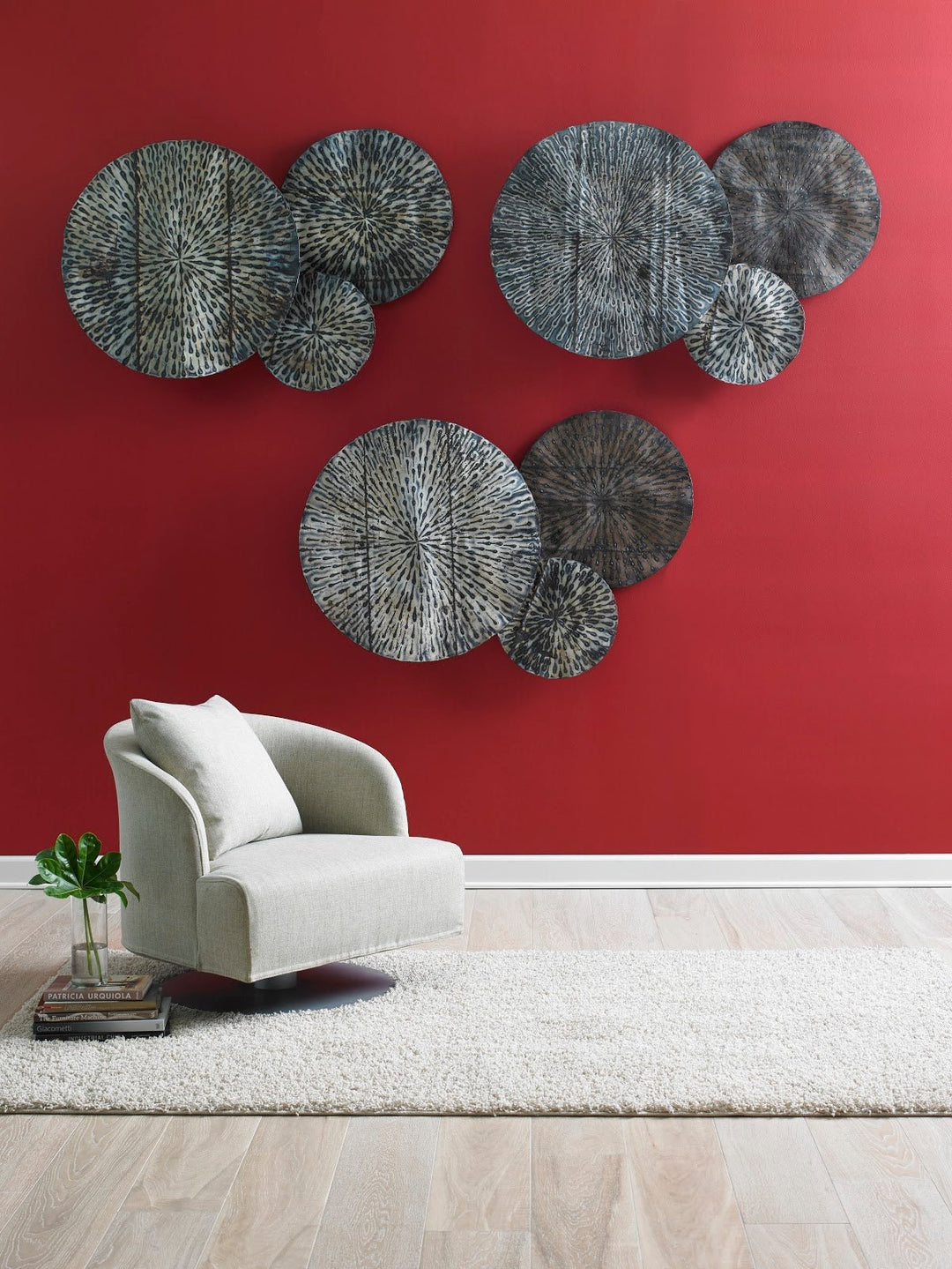 METAL LOTUS WALL ART