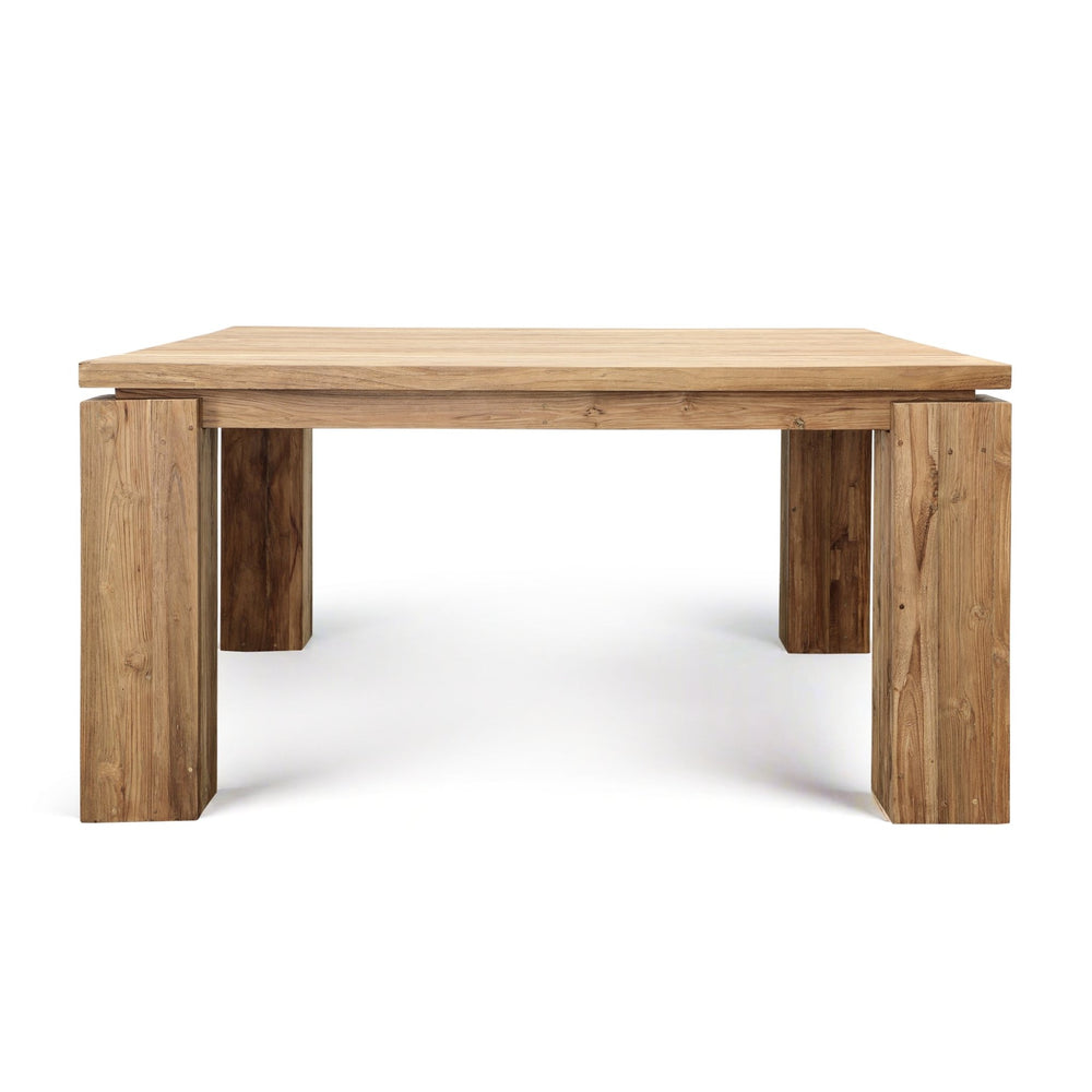 MICAH 63"SQ RECLAIMED TEAK DINING TABLE