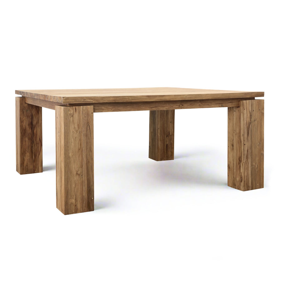 MICAH 63"SQ RECLAIMED TEAK DINING TABLE