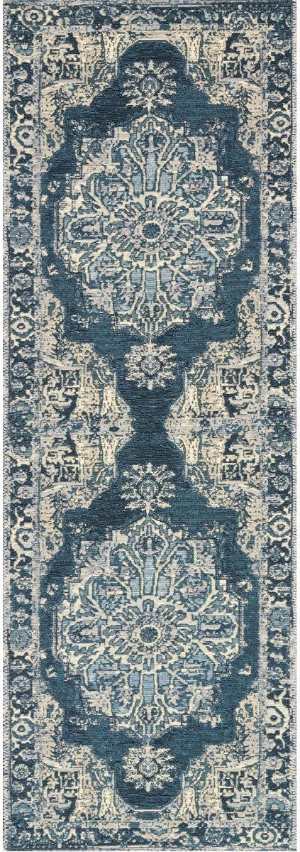 MIKA 01 INDOOR - OUTDOOR RUG: BLUE