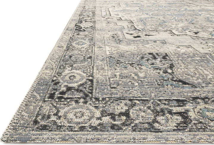 MIKA 01 INDOOR - OUTDOOR RUG: GREY, PALE BLUE