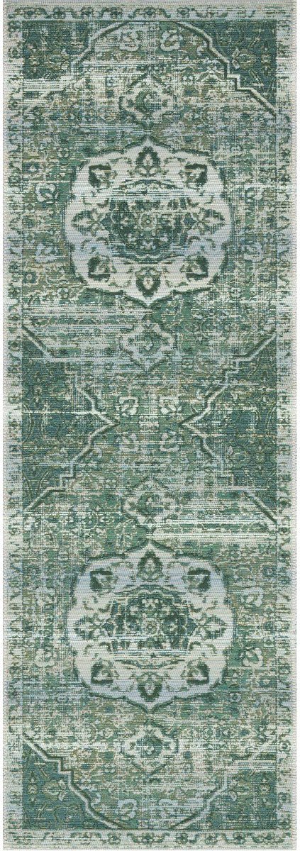 MIKA 06 INDOOR - OUTDOOR RUG: GREEN, MIST