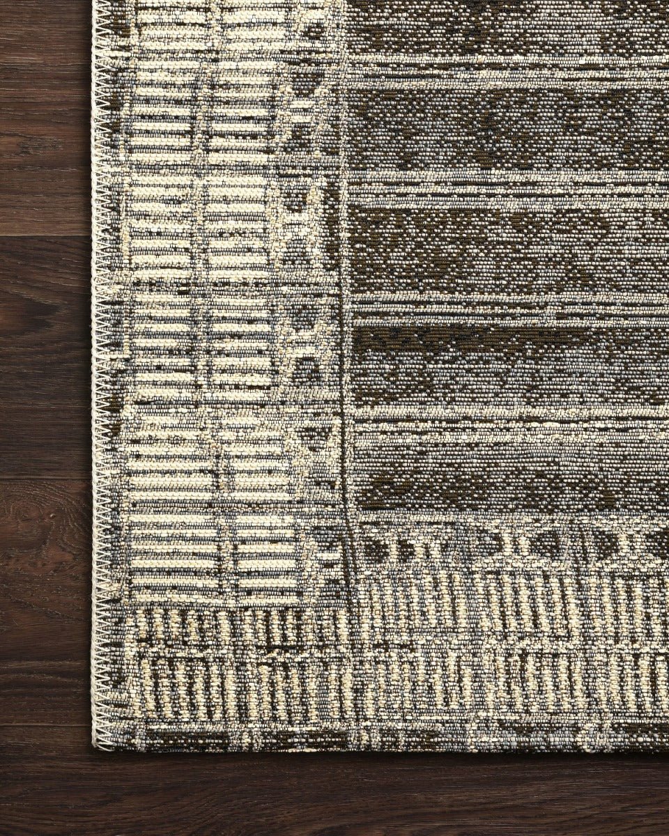 MIKA 07 INDOOR - OUTDOOR RUG: CHARCOAL, IVORY