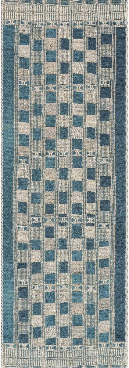 MIKA 08 INDOOR - OUTDOOR RUG: BLUE