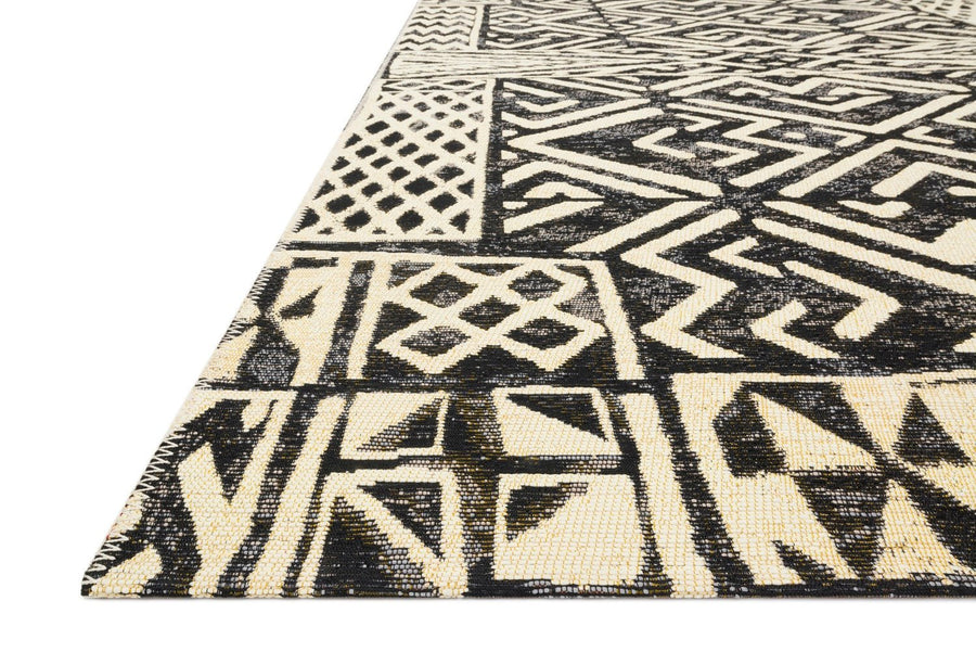 MIKA 13 INDOOR - OUTDOOR RUG: IVORY, BLACK