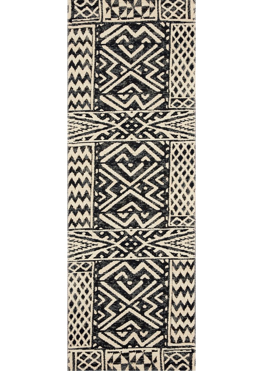 MIKA 13 INDOOR - OUTDOOR RUG: IVORY, BLACK