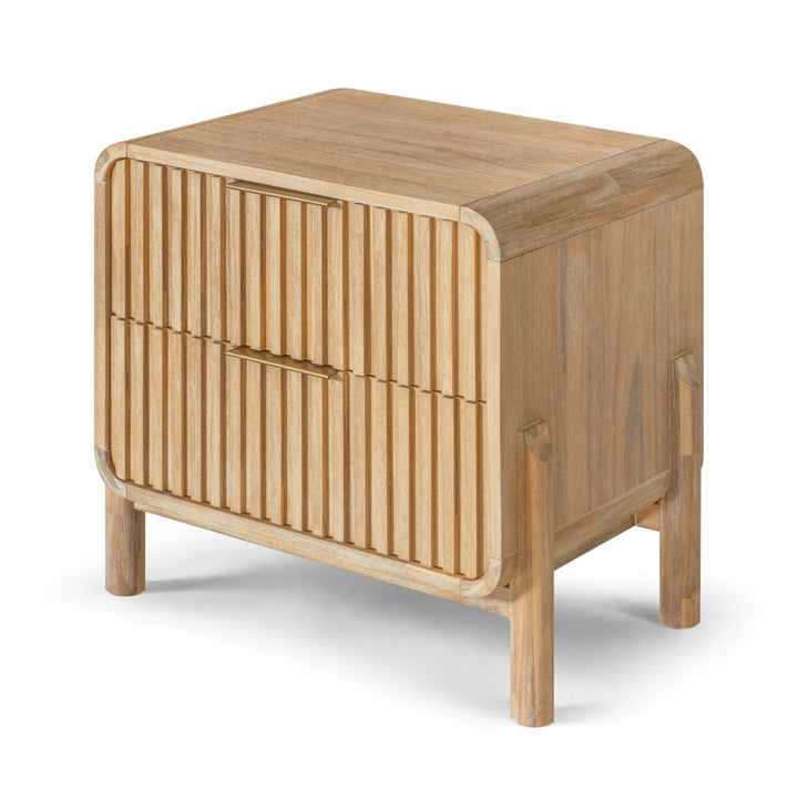 MIKALA NATURAL ACACIA WOOD NIGHTSTAND