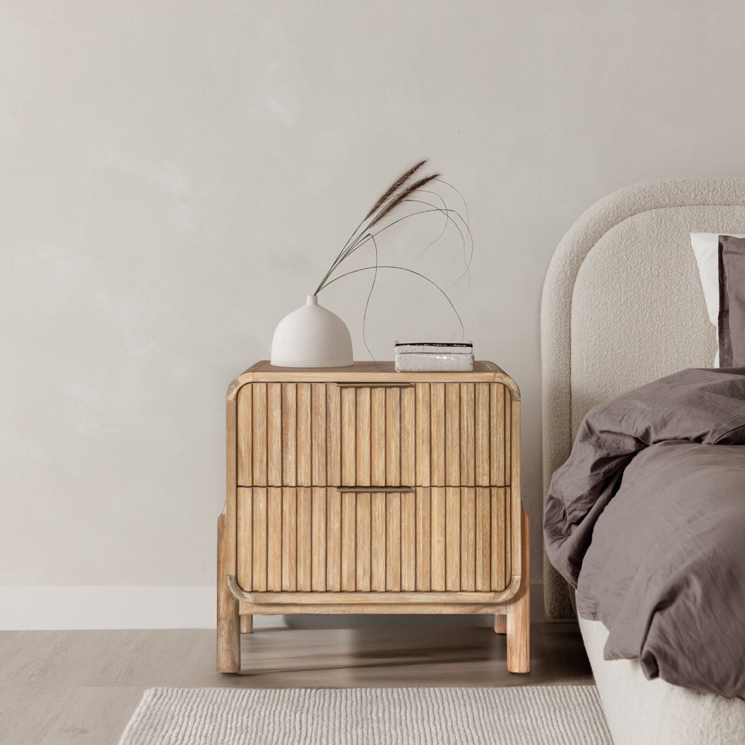 MIKALA NATURAL OAK NIGHTSTAND