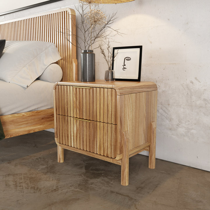 MIKALA NATURAL OAK NIGHTSTAND