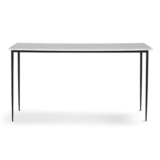 MIKEL WHITE MARBLE TOP CONSOLE