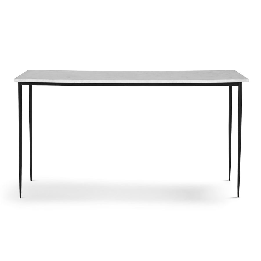 MIKEL WHITE MARBLE TOP CONSOLE