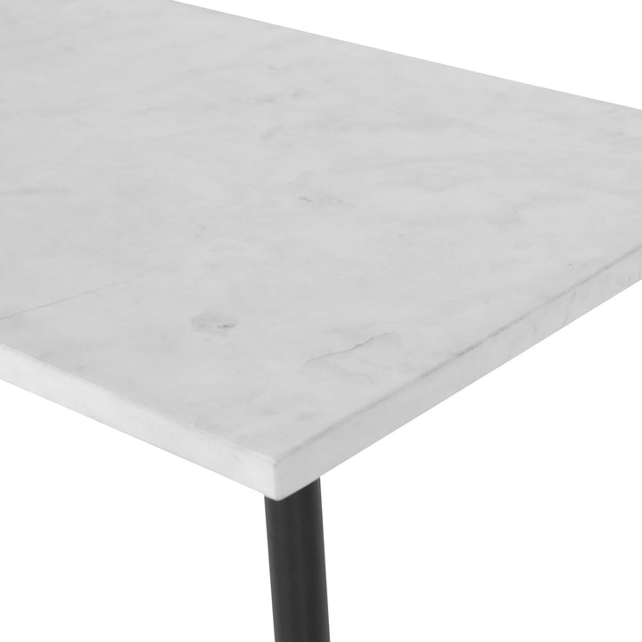 MIKEL WHITE MARBLE TOP CONSOLE