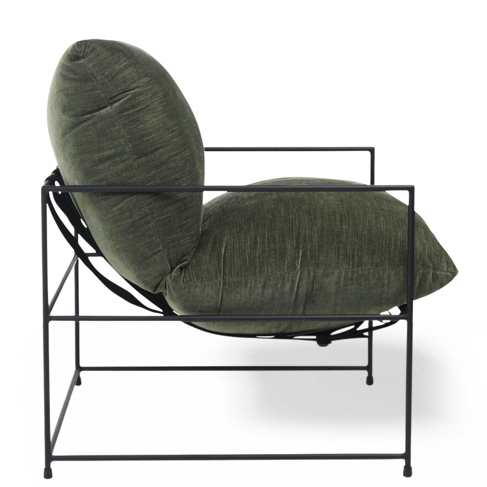 MIKEY CHAIR: FERN GREEN VELVET