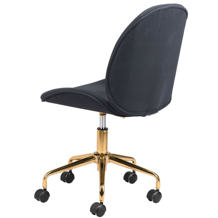 MILES BLACK VELVET OFFICE CHAIR