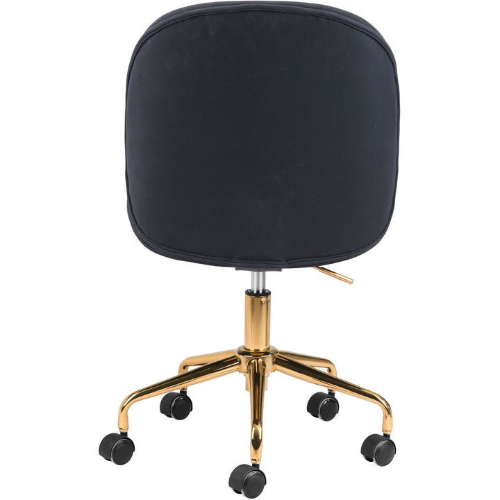 MILES BLACK VELVET OFFICE CHAIR