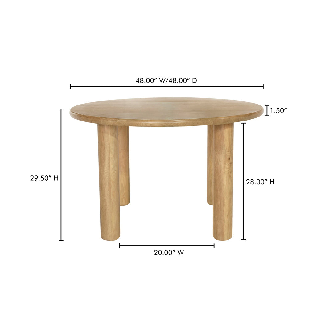 MILO 48"ROUND DINING TABLE