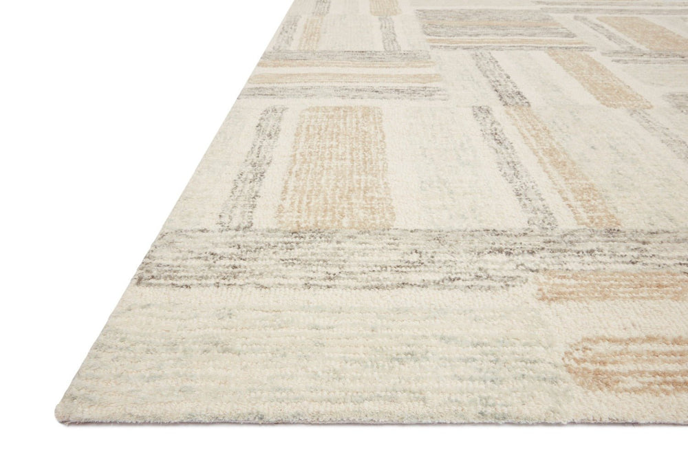 MILO HAND - TUFTED WOOL RUG: CAMEL, GRANITE