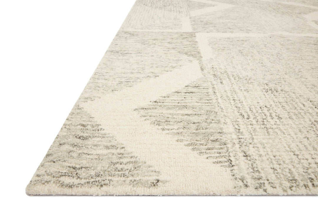 MILO HAND - TUFTED WOOL RUG: IVORY, GRANITE