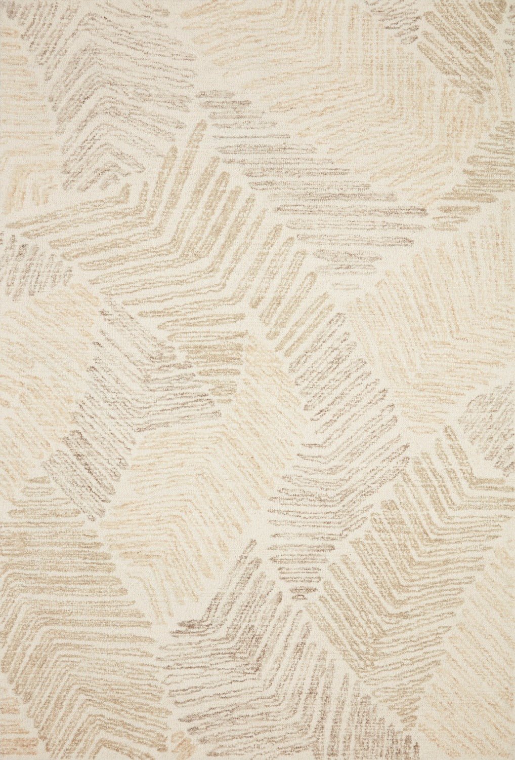 MILO HAND - TUFTED WOOL RUG: NATURAL, SAND