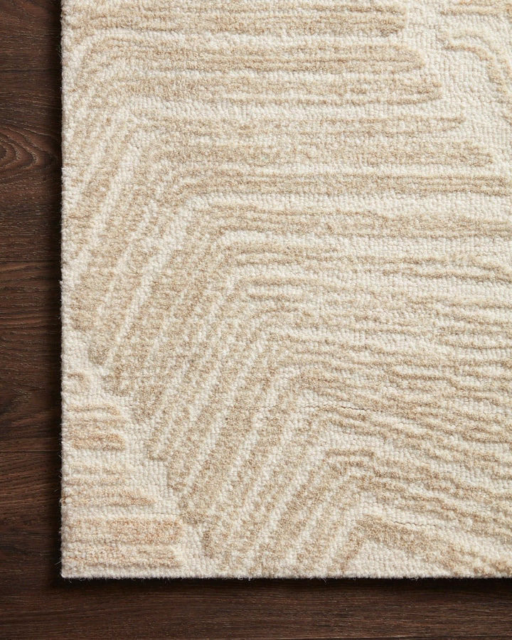 MILO HAND - TUFTED WOOL RUG: NATURAL, SAND