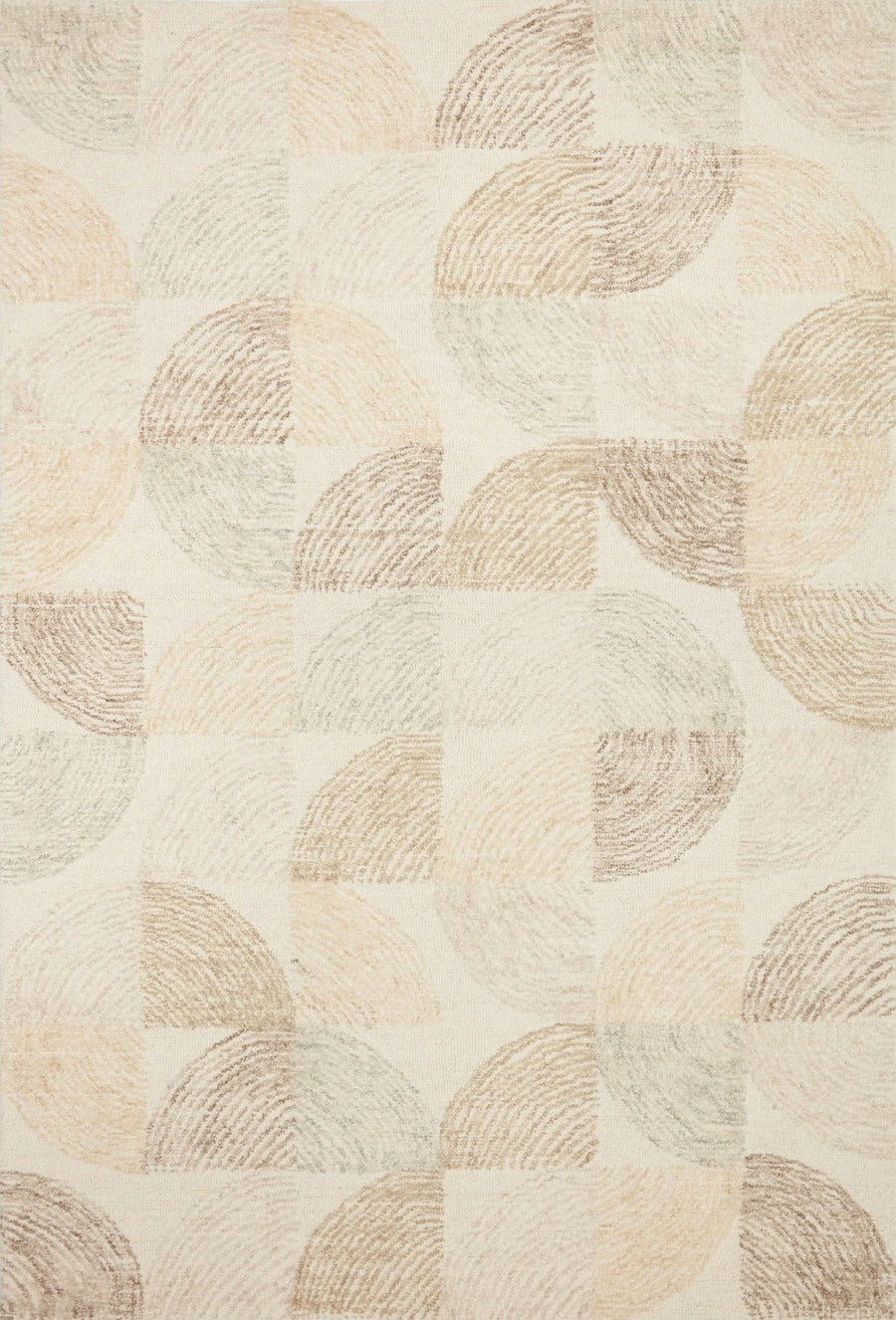 MILO HAND - TUFTED WOOL RUG: PEBBLE MULTI