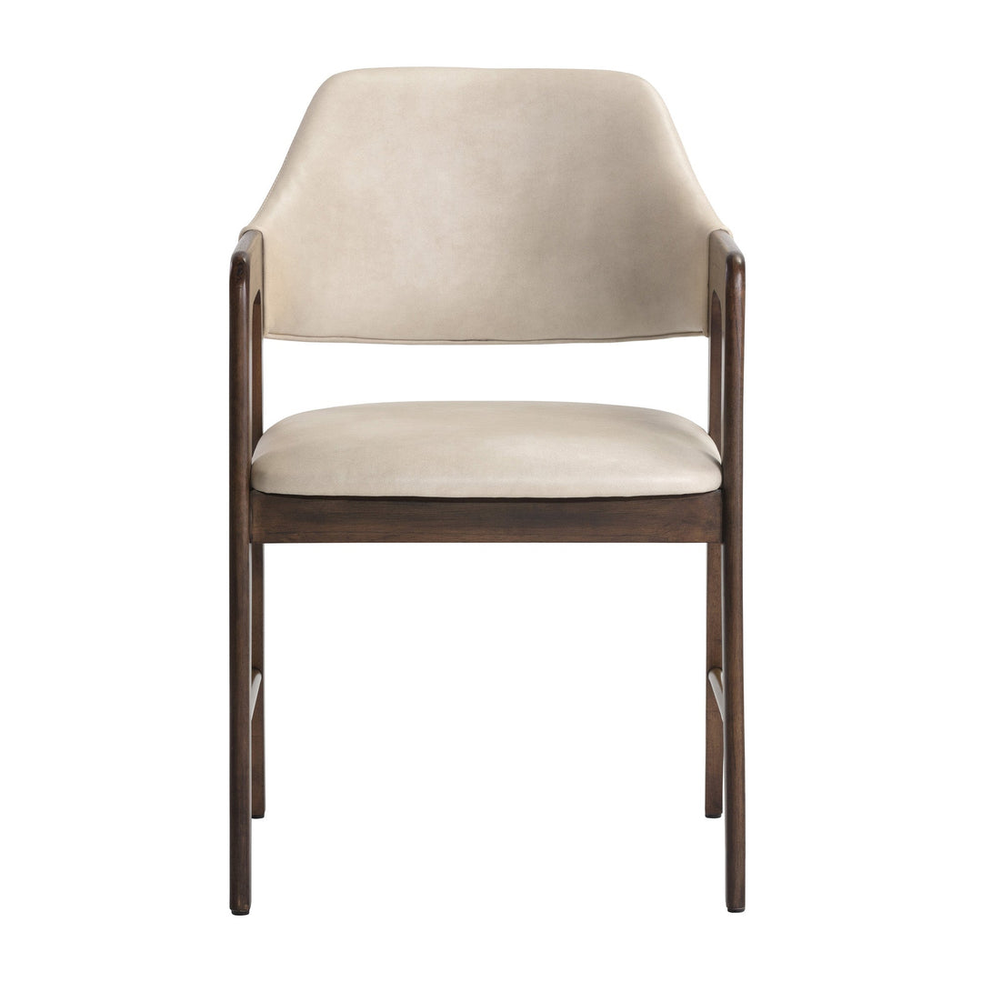 MILTON SMOKE ACACIA DINING ARMCHAIR