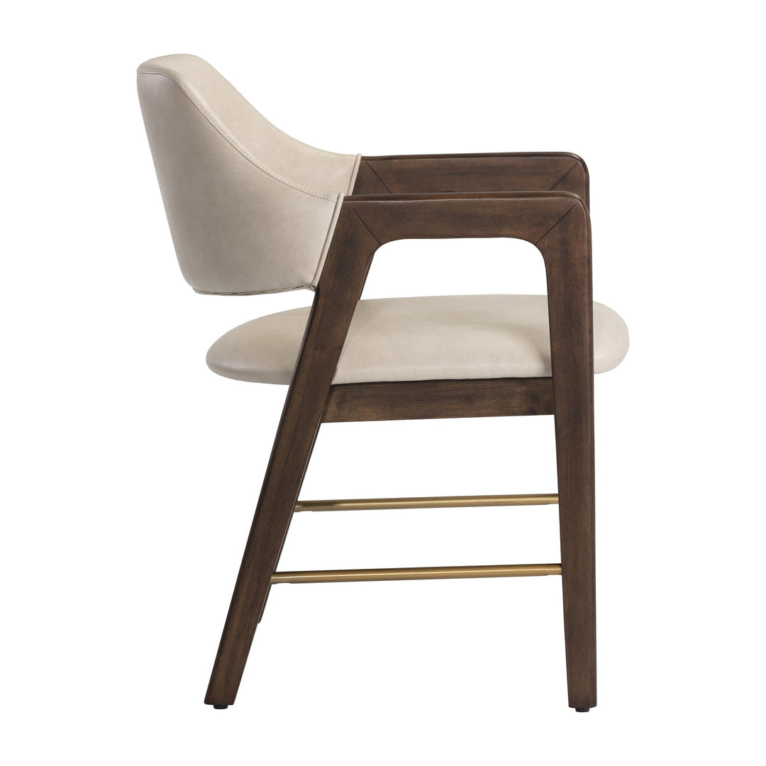 MILTON SMOKE ACACIA DINING ARMCHAIR