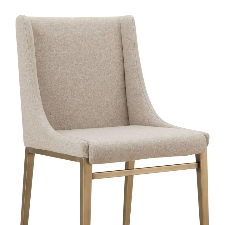 MIMI MODERN BRASS DINING CHAIR | SET OF 2