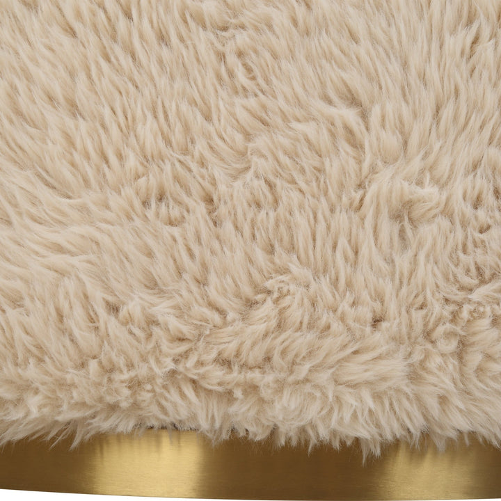 MINKA SHEEPSKIN SHAG SWIVEL CHAIR