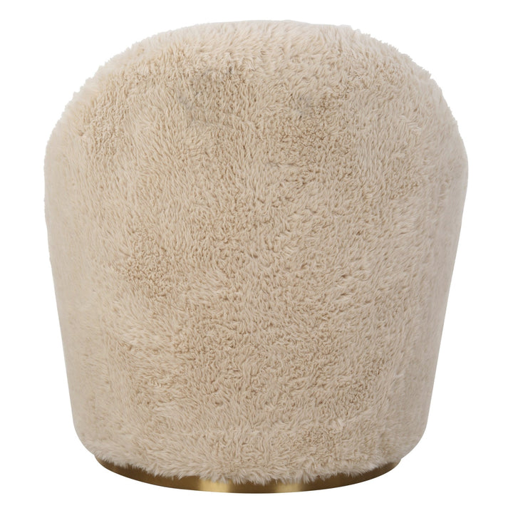 MINKA SHEEPSKIN SHAG SWIVEL CHAIR