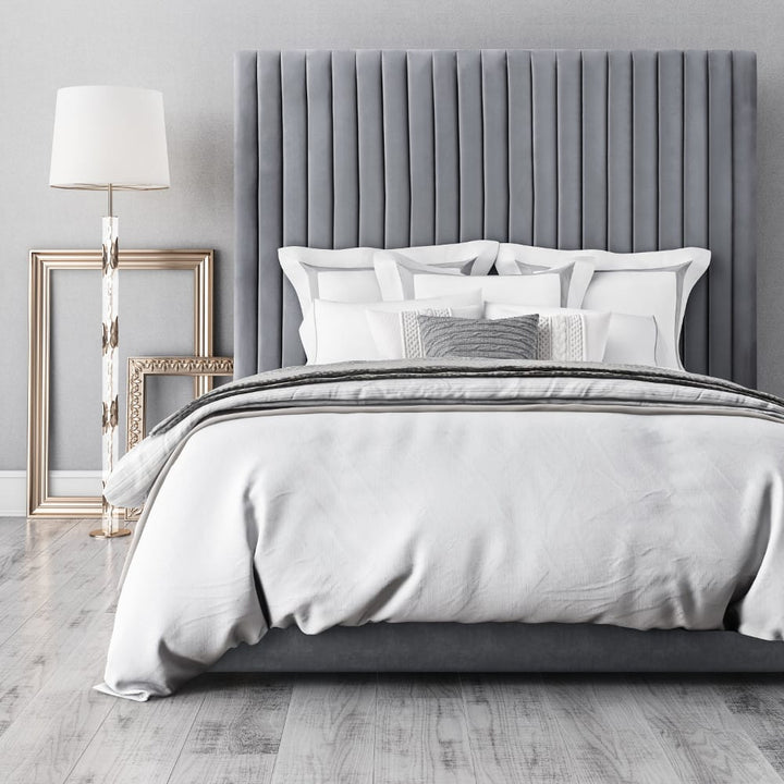 MISCHA GREY VELVET BED